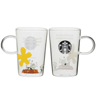 スターバックスコーヒー(Starbucks Coffee)のスターバックス　スヌーピー  コラボ　限定　グラスマグ　スタバ　PEANUTS(グラス/カップ)