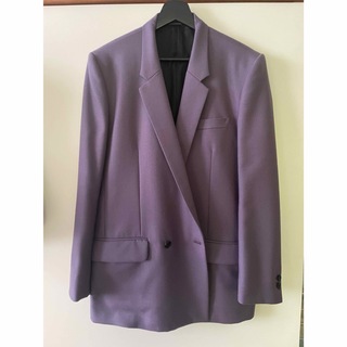90s vintage パープル　ダブルセットアップ　スーツ上下　成人式　紫