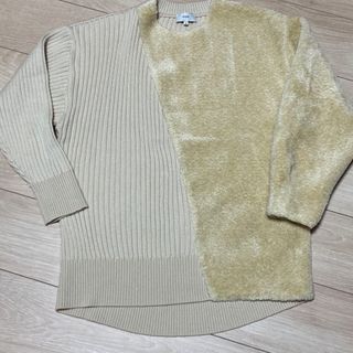 新品 hyke ハイク ribbed sleeves ニット グレー