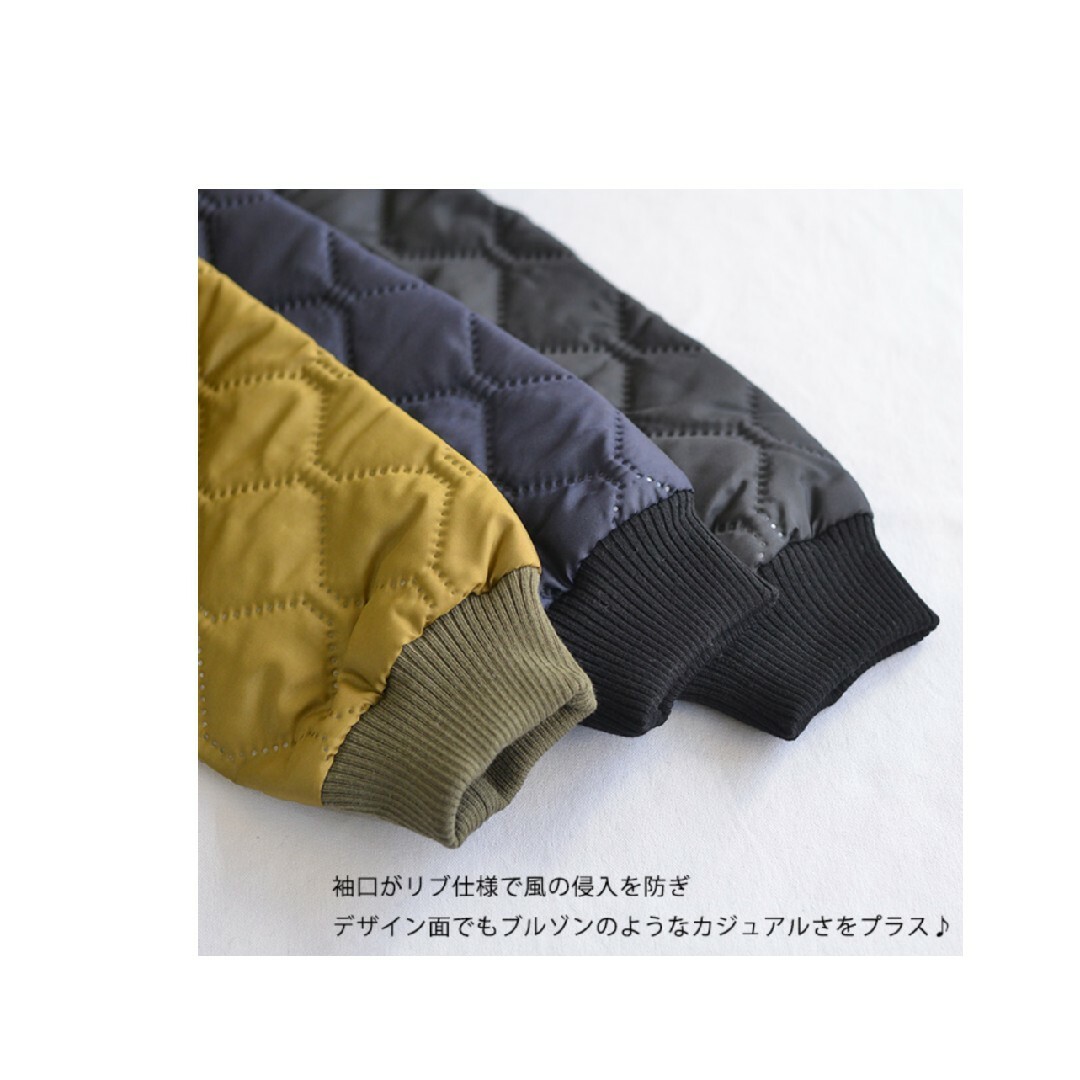 ARMEN(アーメン)のアーメン　袖口リブヒートキルティングジャケット レディースのジャケット/アウター(ブルゾン)の商品写真