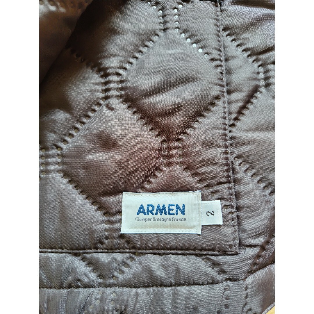 ARMEN(アーメン)のアーメン　袖口リブヒートキルティングジャケット レディースのジャケット/アウター(ブルゾン)の商品写真