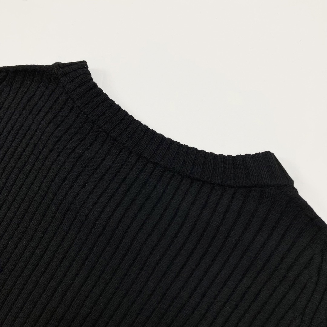 Yohji Yamamoto(ヨウジヤマモト)のヨウジヤマモト 21AW 7G4×2 WG POCKET PULLOVER 黒2 レディースのトップス(ニット/セーター)の商品写真