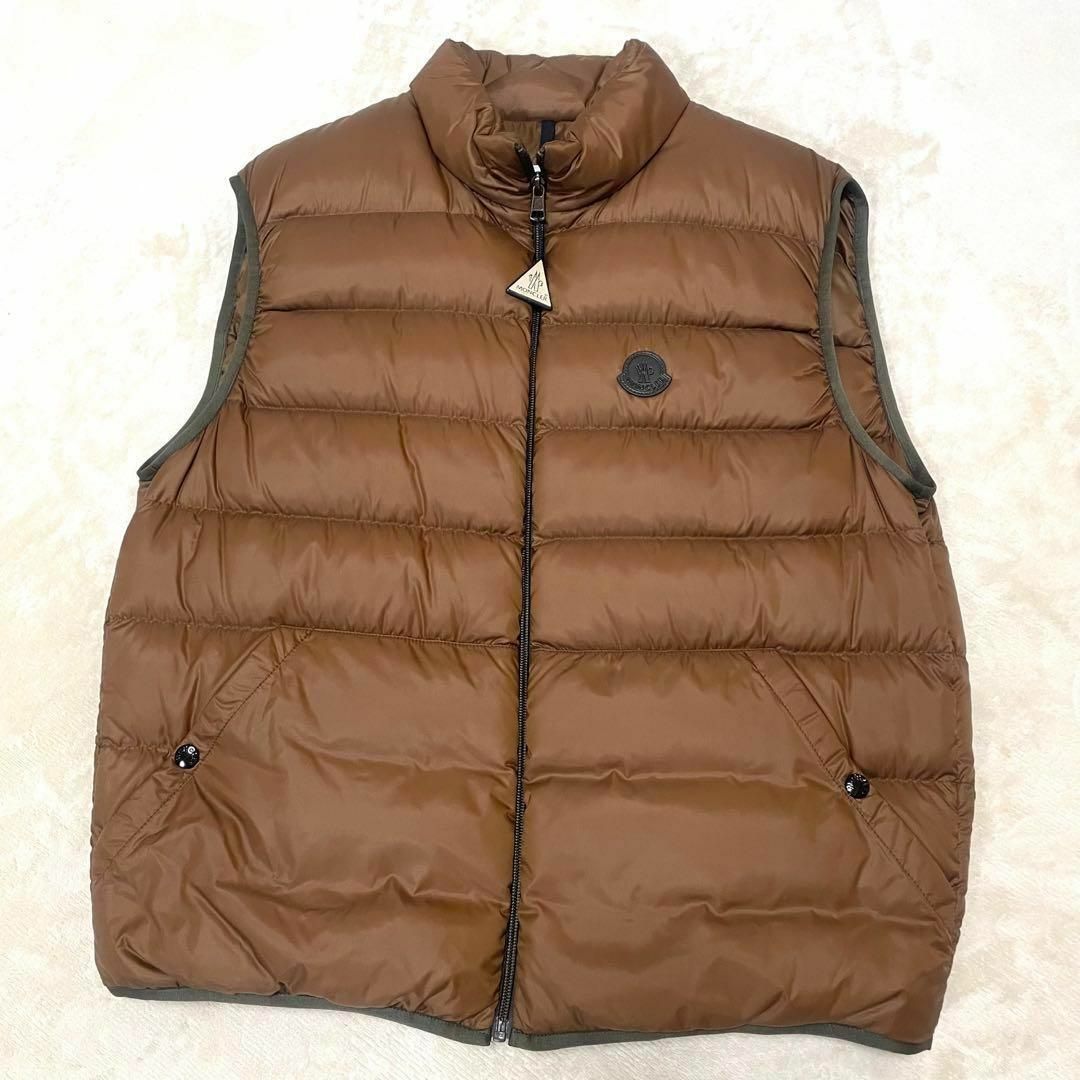 MONCLER - 新品☆MONCLER モンクレール ダウンベスト ブラウン 4 XL