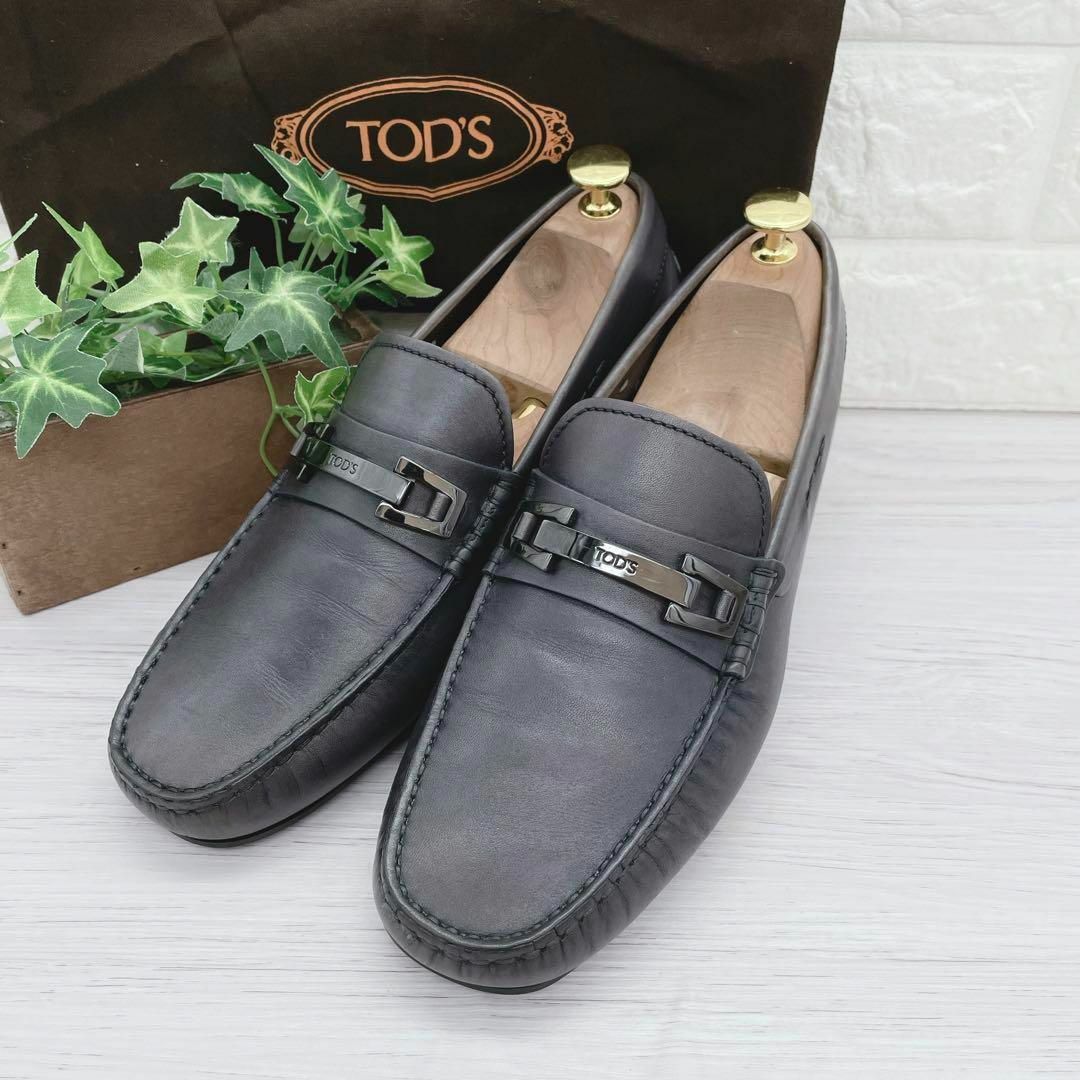 Tod's トッズ ドライビングシューズ ビットローファー シルバー金具-