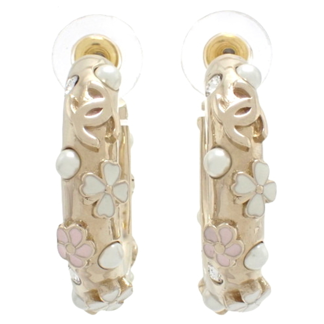 CHANEL - CHANEL(シャネル) ココマーク フラワー フープピアス ピアス