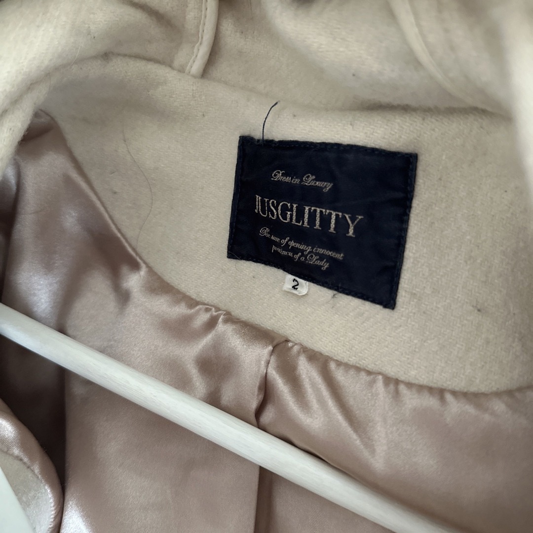 JUSGLITTY(ジャスグリッティー)のJusglitty ダッフルコート レディースのジャケット/アウター(ダッフルコート)の商品写真