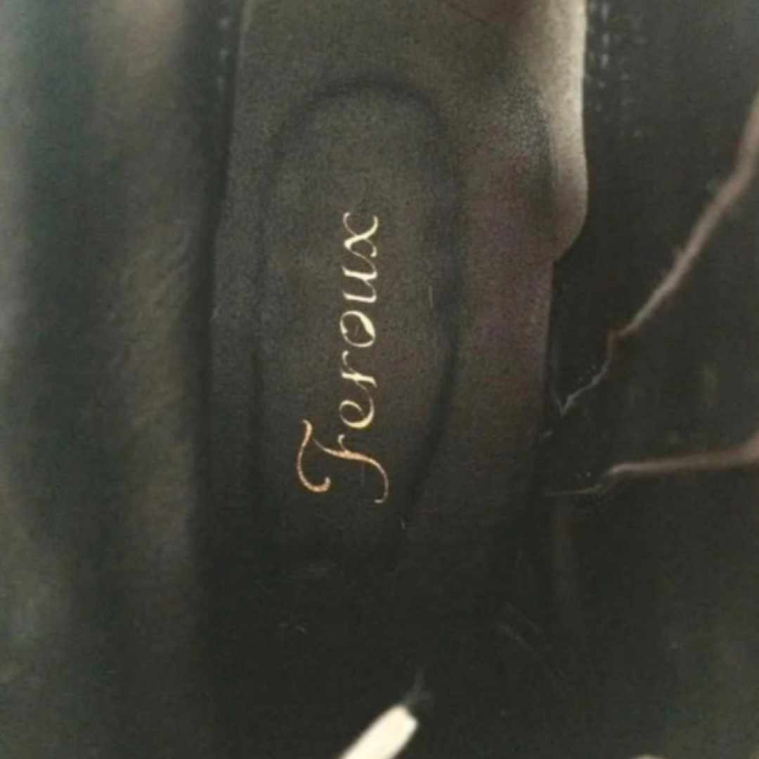 DIANA(ダイアナ)のFerouxファー付き グレー ショートブーツ レディースの靴/シューズ(ブーツ)の商品写真