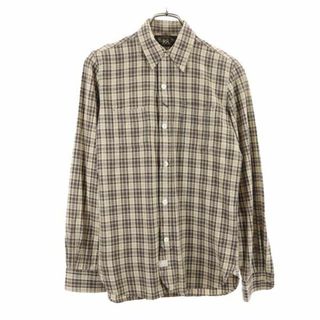 RRL 一ツ星 長袖 チェックシャツ XS ブラウン系 ダブルアールエル RALPH LAUREN メンズ 古着 【231112】(シャツ)