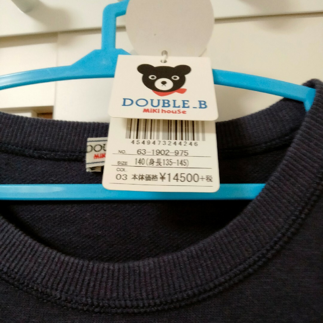 DOUBLE.B(ダブルビー)の新品ダブルビーワンピース キッズ/ベビー/マタニティのキッズ服女の子用(90cm~)(ワンピース)の商品写真