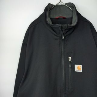 カーハート(carhartt)のカーハート　ソフトシェル　ジャケット　ブルゾン　裏起毛　フリース　無地　黒　XL(ブルゾン)