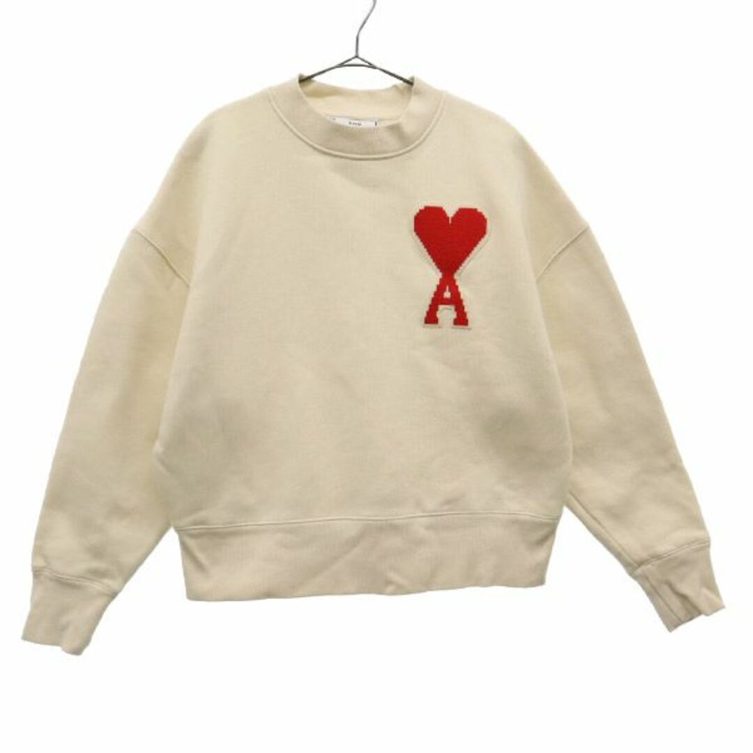 アミパリス ワッペン 長袖 スウェット XS ホワイト AMI PARIS アミパリス ワッペン 長袖 スウェット XS ホワイト AMI PARIS