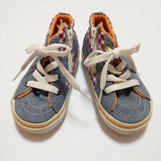 ヴァンズ(VANS)の美品【14cm】VANS 子供 靴 ベビーシューズ バンズ 女の子 男の子(スニーカー)