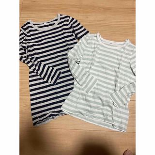 ムジルシリョウヒン(MUJI (無印良品))の無印　ボーダーロンTセット(Tシャツ/カットソー)