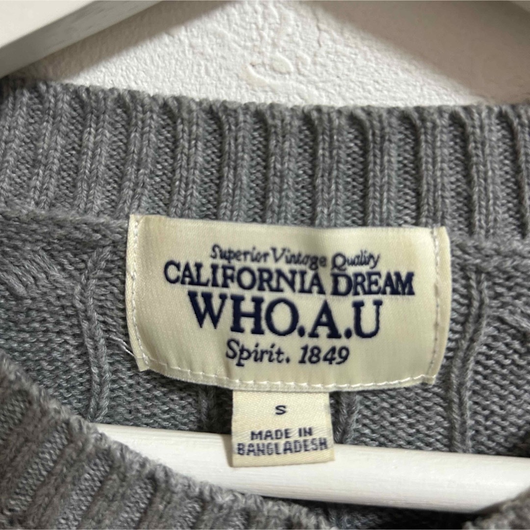 WHO.A.U ウールニット　グレー レディースのトップス(ニット/セーター)の商品写真