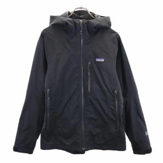 パタゴニア(patagonia)のパタゴニア アウトドア ナイロンジャケット S ブラック patagonia フード レディース 古着 【231112】(ナイロンジャケット)