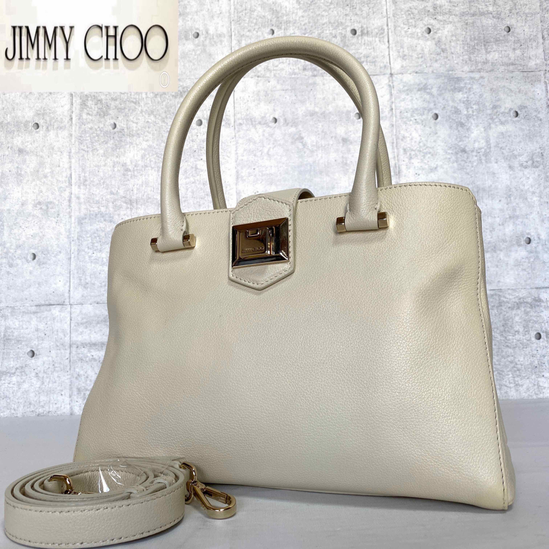 JIMMY CHOO(ジミーチュウ)の【JIMMY CHOO】MARIANNE/S リネン 2WAY ハンドバッグ レディースのバッグ(ハンドバッグ)の商品写真