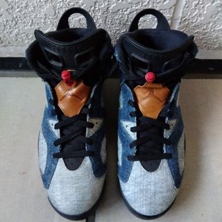 ジョーダン(Jordan Brand（NIKE）)のNIKE AIR JORDAN 6 デニム ソールプロテクター有(スニーカー)