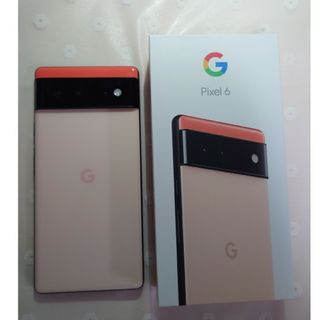 グーグルピクセル(Google Pixel)の値下げ　Google Pixel6　本体　 Kinda Coral　美品(スマートフォン本体)