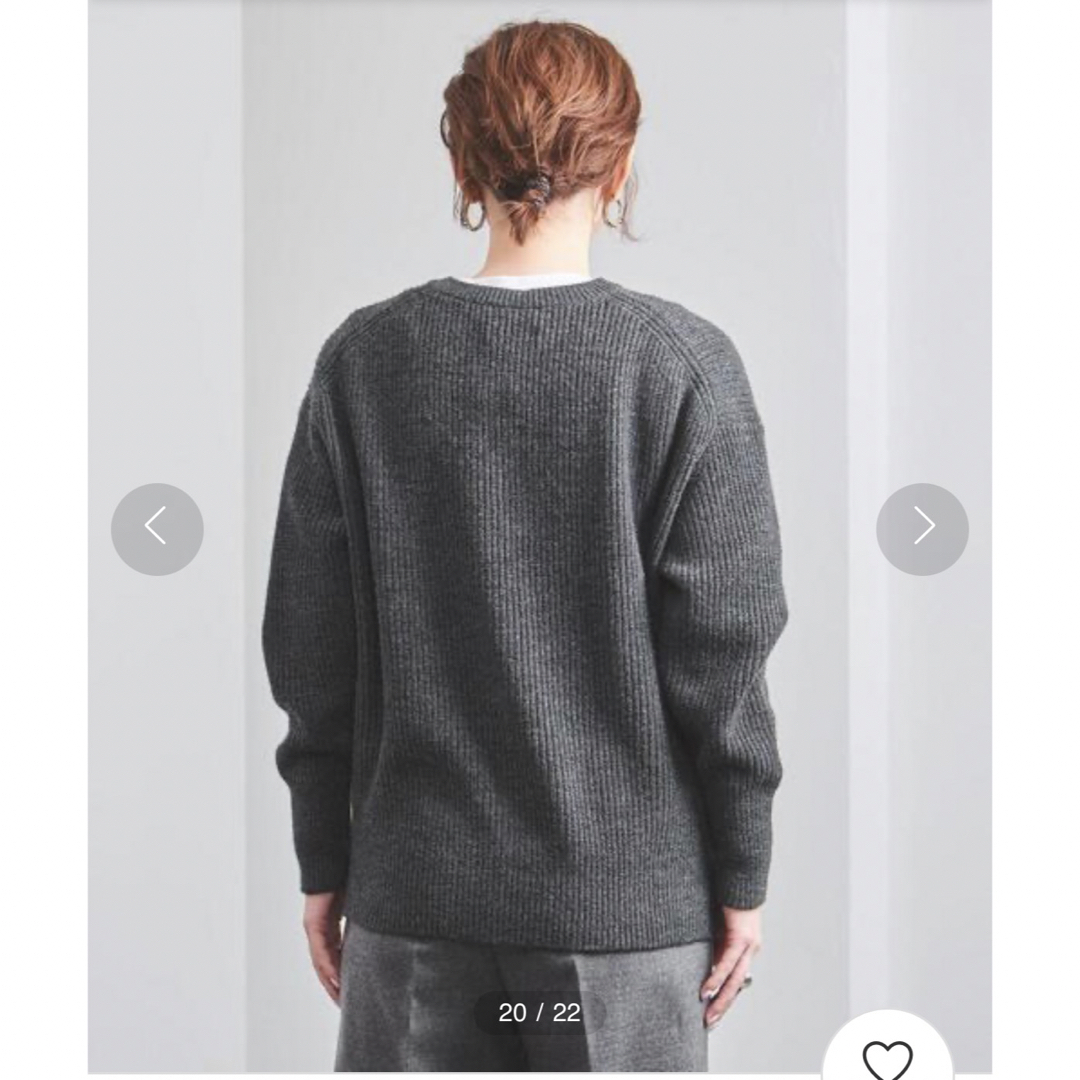 UNITED ARROWS(ユナイテッドアローズ)の週末値下 タグ付き新品 UNITEDARROWS UBCB Wアゼスリットネック レディースのトップス(ニット/セーター)の商品写真