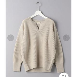 ユナイテッドアローズ(UNITED ARROWS)の週末値下 タグ付き新品 UNITEDARROWS UBCB Wアゼスリットネック(ニット/セーター)