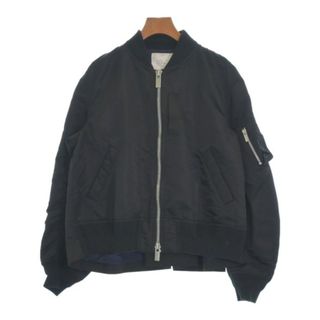 サカイ(sacai)のsacai サカイ ミリタリーブルゾン 1(S位) 黒 【古着】【中古】(ミリタリージャケット)