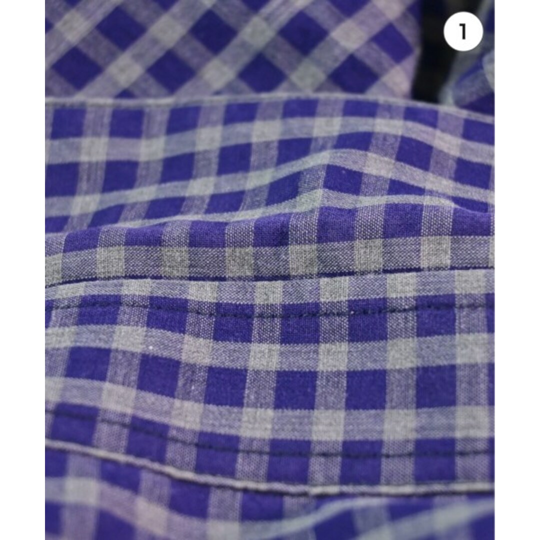 Gucci(グッチ)のGUCCI グッチ カジュアルシャツ 40(L位) 紺xグレー(チェック) 【古着】【中古】 メンズのトップス(シャツ)の商品写真