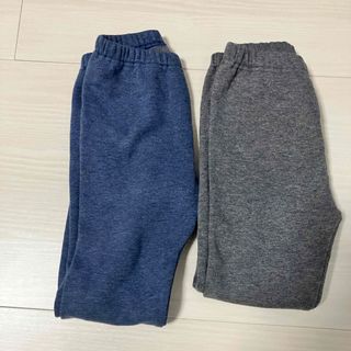 ユニクロ(UNIQLO)のユニクロ　フリースレギンス　キッズ　ベビー　サイズ100 2枚セット(パンツ/スパッツ)