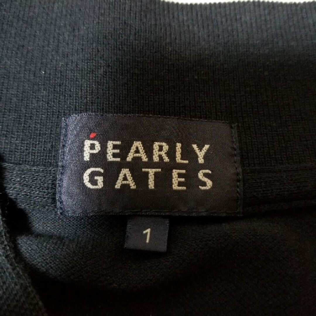 PEARLY GATES(パーリーゲイツ)のパーリーゲイツ　レディース　黒　ポロシャツ レディースのトップス(ポロシャツ)の商品写真