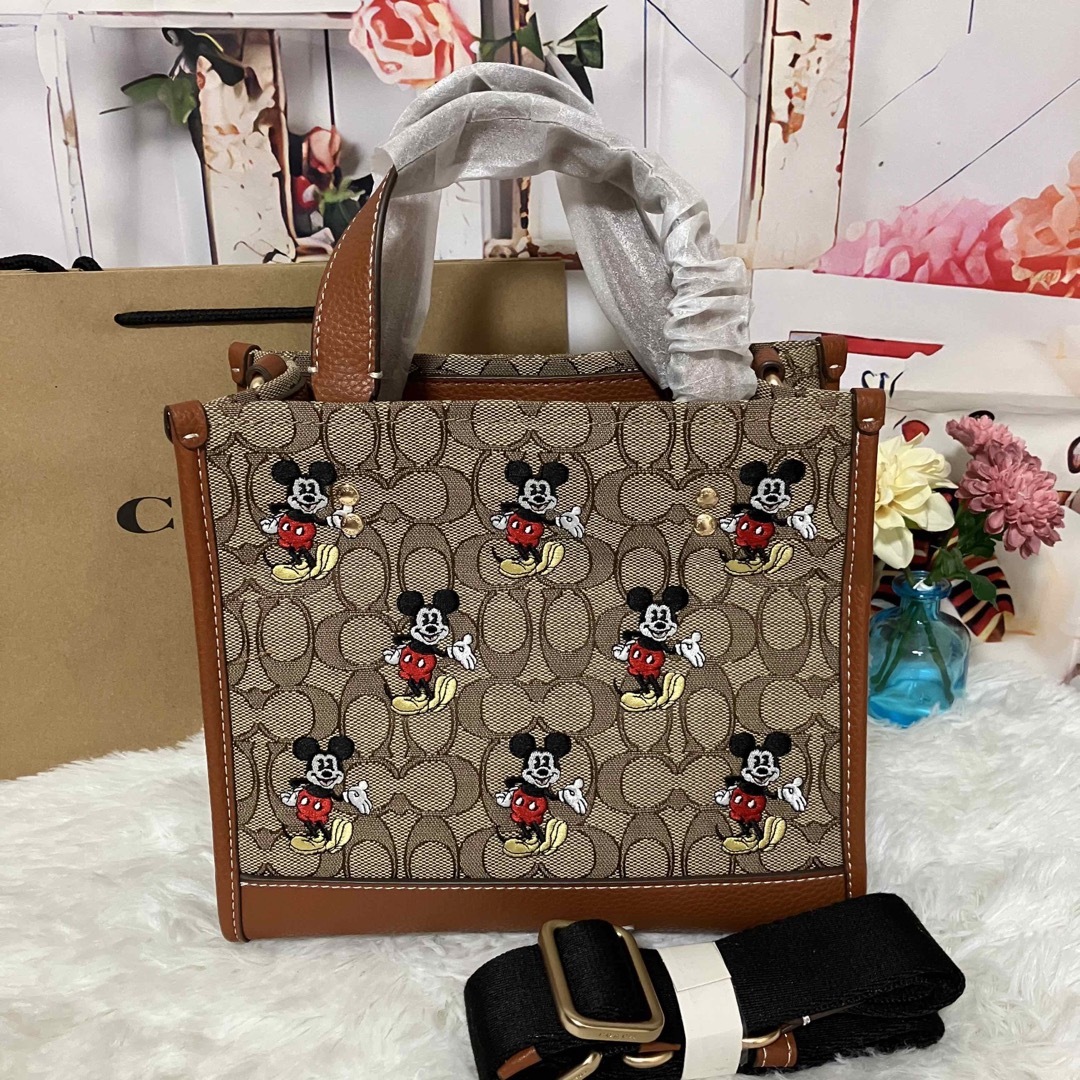 新作【DISNEY X COACH】デンプシー トート 22 ミッキーマウス - www ...