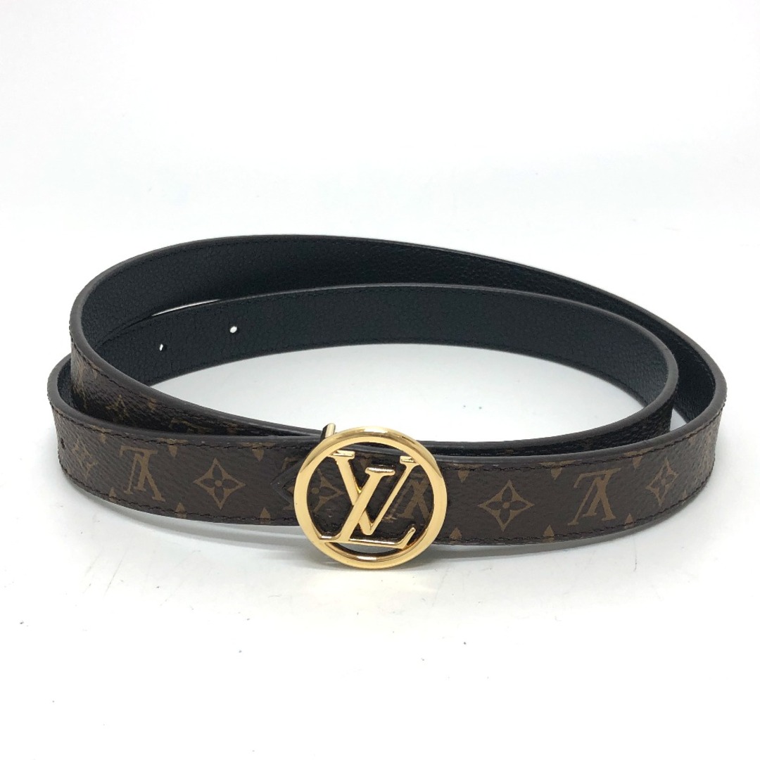 ルイヴィトン LOUIS VUITTON サンチュール・LVサークル 20MM M0300W モノグラム リバーシブル ベルト モノグラムキャンバス ブラウン 美品