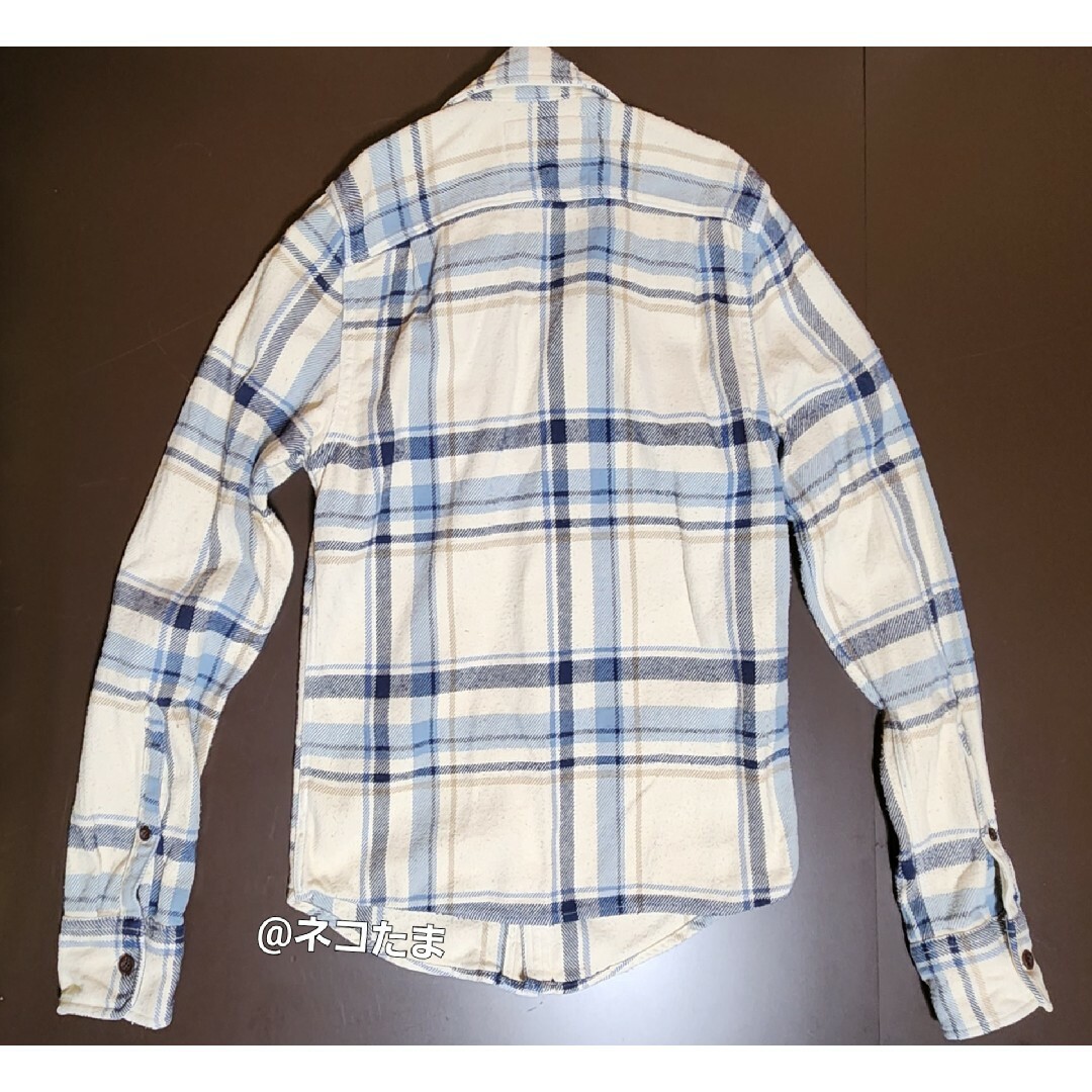 Abercrombie&Fitch(アバクロンビーアンドフィッチ)の【美品】Abercrombie & Fitch　チェック　厚手ネルシャツ　M メンズのトップス(シャツ)の商品写真