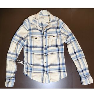 アバクロンビーアンドフィッチ(Abercrombie&Fitch)の【美品】Abercrombie & Fitch　チェック　厚手ネルシャツ　M(シャツ)