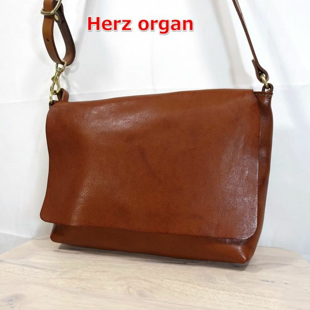 29.0cm奥行【美品】ヘルツ オルガン ショルダーバッグ(G-37) Herz