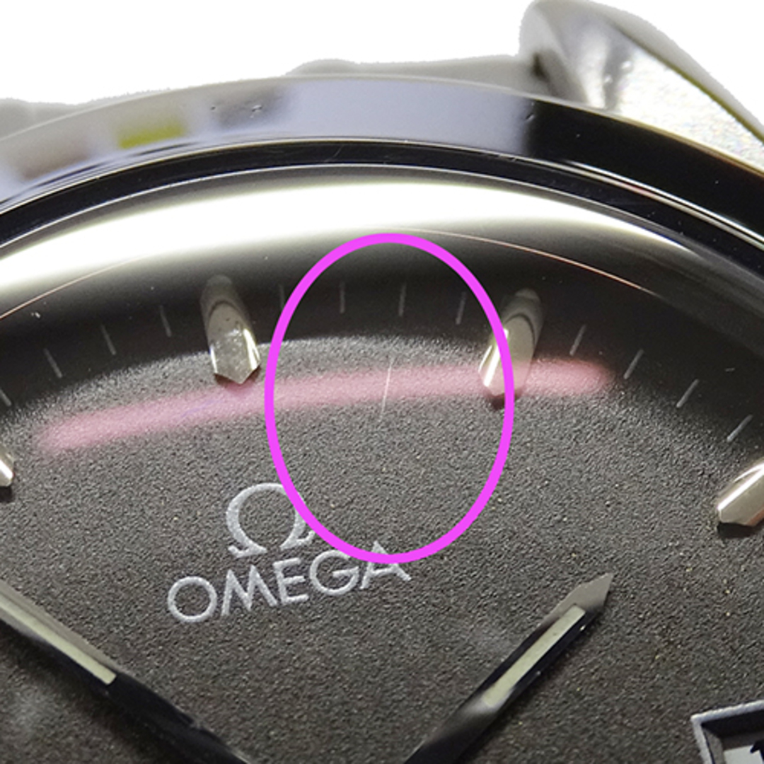 オメガ OMEGA シーマスター 2511.21 時計 メンズ ブランド 120m デイト クオーツ QZ ステンレス SS シルバー ホワイト 磨き済み
