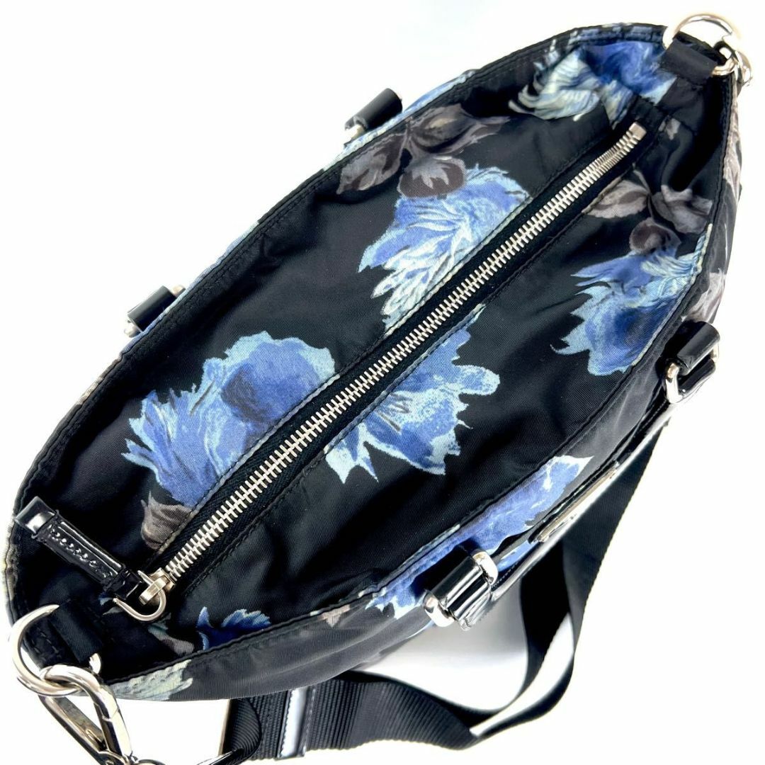 PRADA - PRADA プラダ ハンドバッグ 2way ナイロン ロゴプレート 花柄