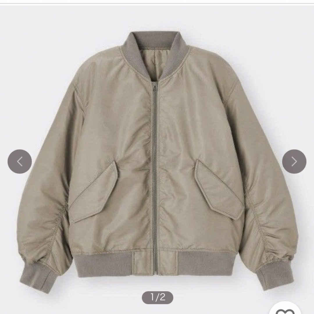 GU - GU パデットMA-1ブルゾン Lサイズの通販 by s shop|ジーユーなら
