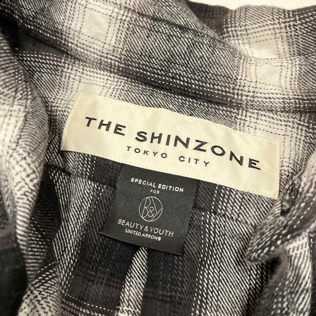 最大15%OFFクーポン CHECK BEAUTYu0026YOUTH別注　Shinzone - シンゾーン　チェックネルシャツ SHINZONE(ザ  トップス