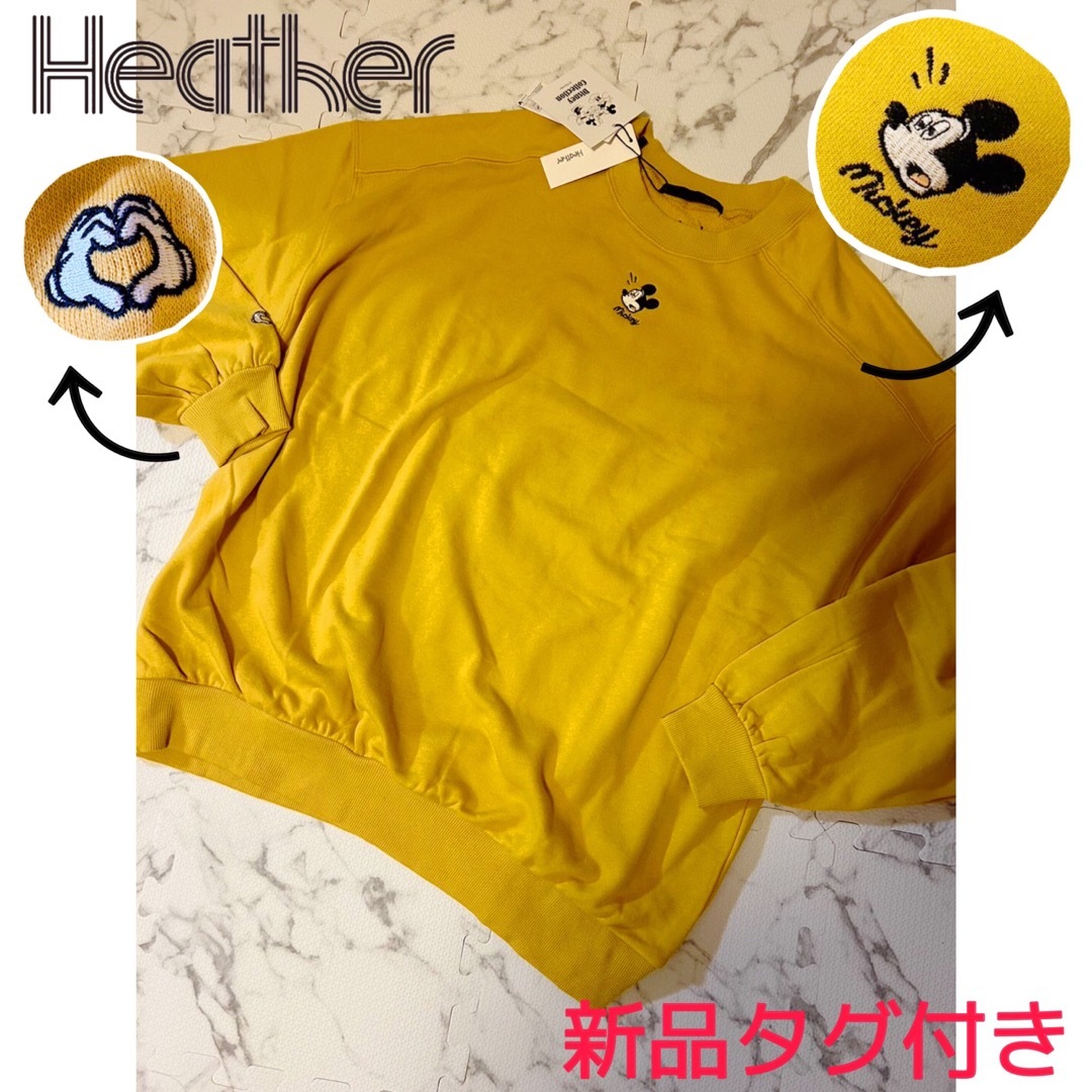 heather(ヘザー)のheather×ディズニー　コラボ♡ スウェット　トレーナー レディースのトップス(トレーナー/スウェット)の商品写真