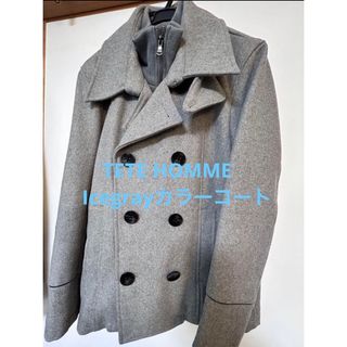 TETE HOMME アイスグレーカラー　コート