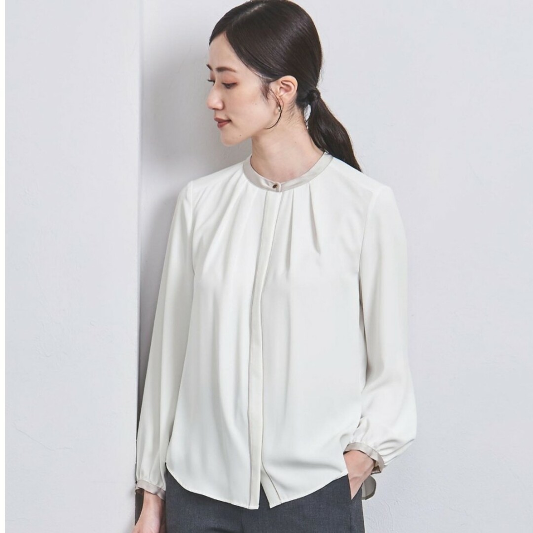 UNITED ARROWS バイカラーパイピングブラウス UNITED ARROWS バイカラーパイピングブラウス