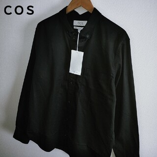 コス(COS)の新品未使用　COS　コス　無地　カジュアル　シャツ　長袖　黒　Mサイズ(シャツ)