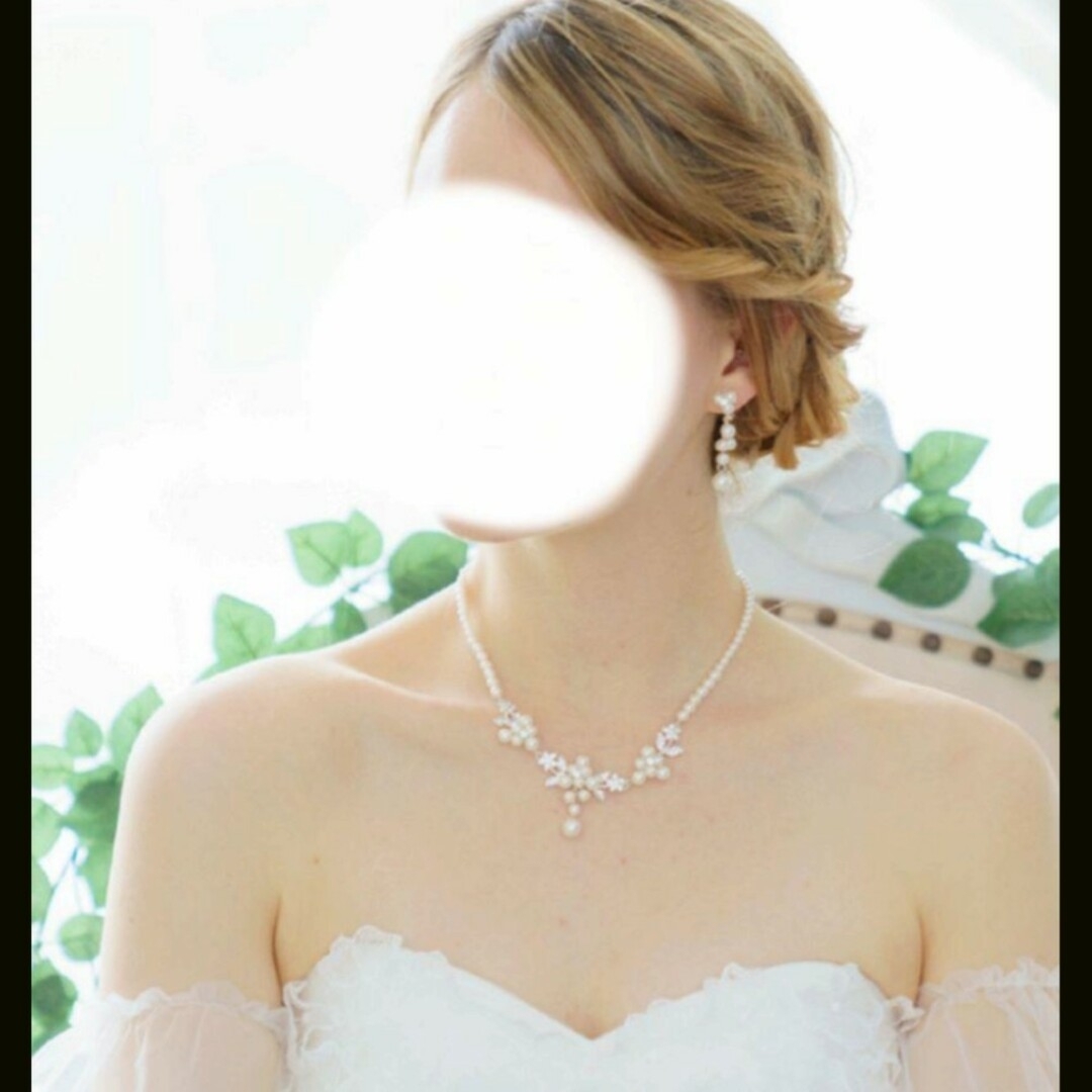 annan wedding ネックレス、イヤリングセット35cm