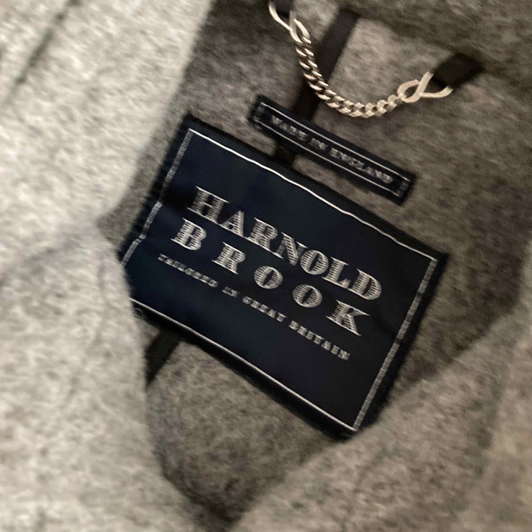 JOURNAL STANDARD(ジャーナルスタンダード)のお値下げ▶︎ボーダー HARNOLD BROOK ダッフルロングコート レディースのジャケット/アウター(ダッフルコート)の商品写真