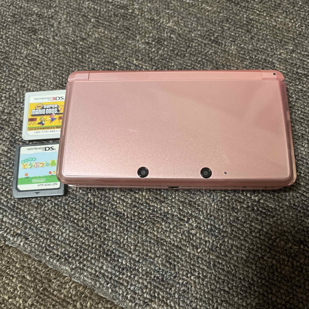 ニンテンドー3DS(ニンテンドー3DS)のニンテンドー3DS ミスティピンク(ソフトおまけ) エンタメ/ホビーのゲームソフト/ゲーム機本体(携帯用ゲーム機本体)の商品写真