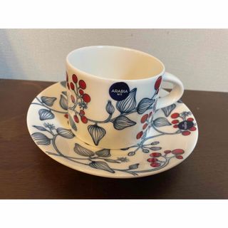 匿名配送 アラビア ルノ フロストベリーティーカップ280ml&プレート16.5