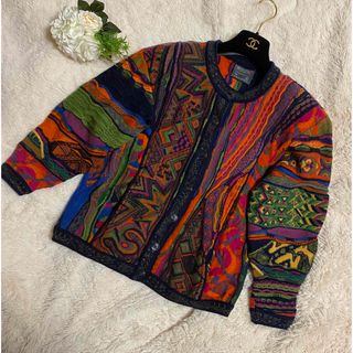 COOGI ♡人気90's 3Dニットカーディガン　オーストラリア製　菅田将暉