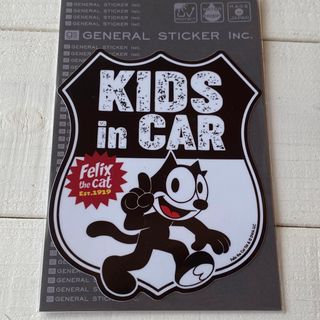 フィリックス(felix)のFLX-026 FELIX THE CATステッカー KIDS in CAR(車外アクセサリ)