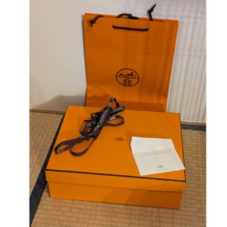 エルメス(Hermes)のHERMES オレンジボックス ブーツ 35.8×29×11.5cm(ショップ袋)