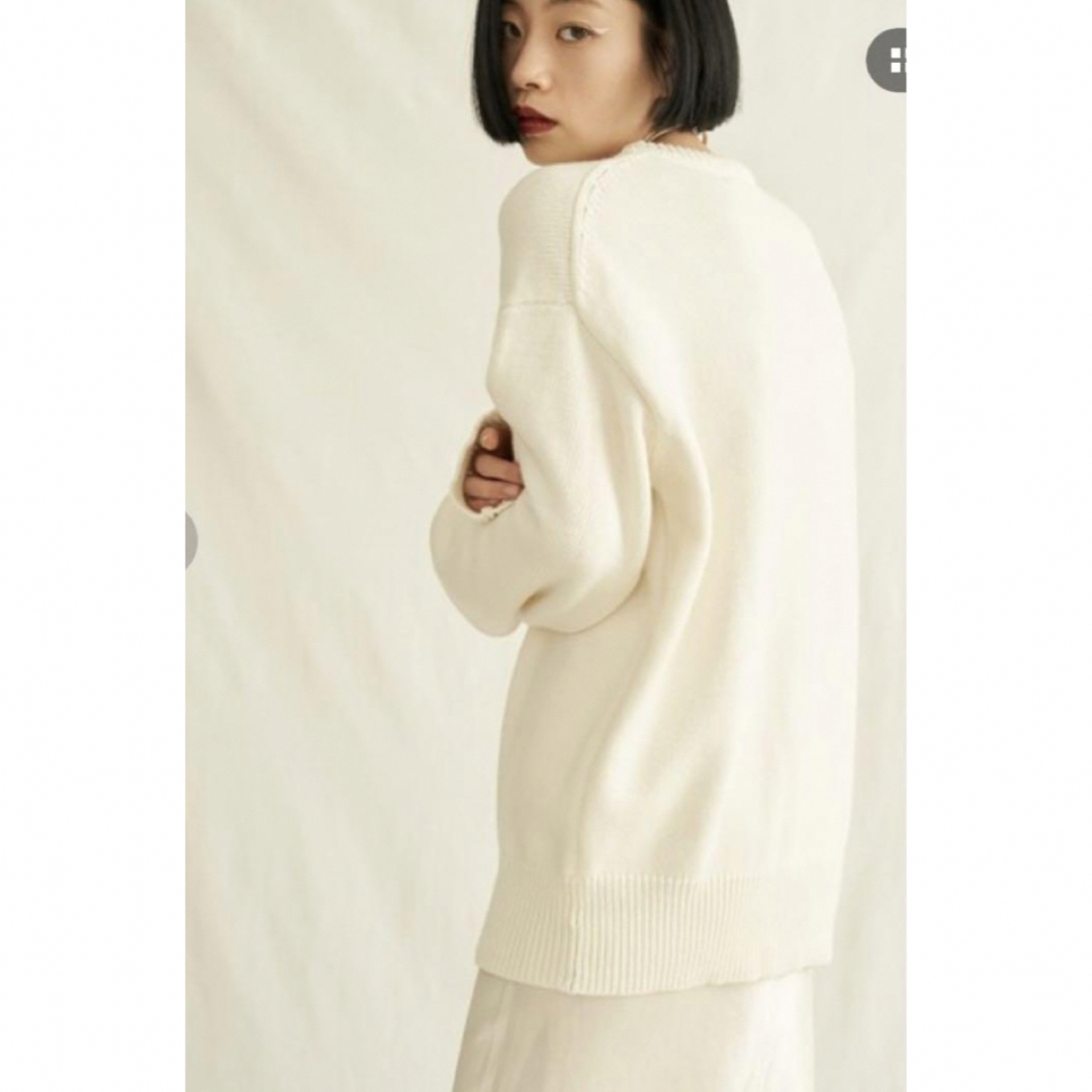 ENOF cotton cashmere knit ニット 白