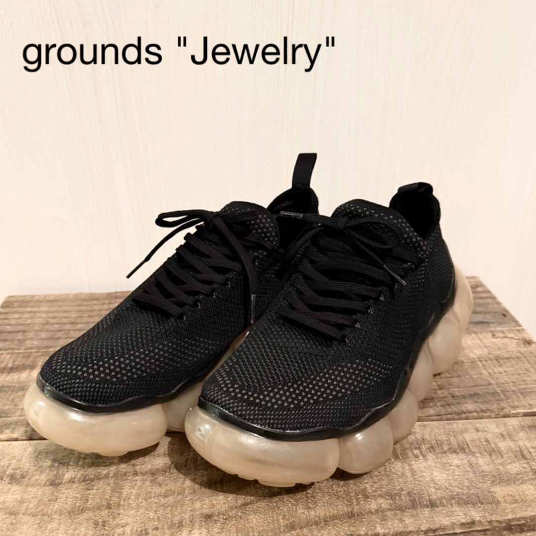 grounds スニーカー"Jewelry"  / Black